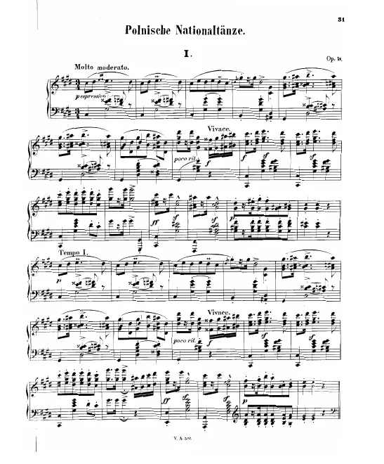 First page of 3 Polish Dances