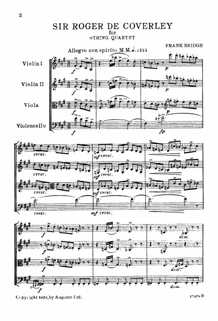 First page of Sir Roger de Coverley