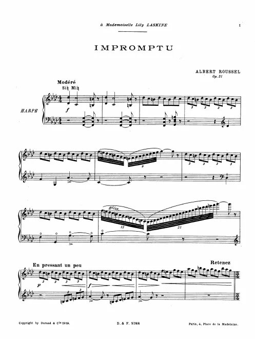First page of Impromptu
