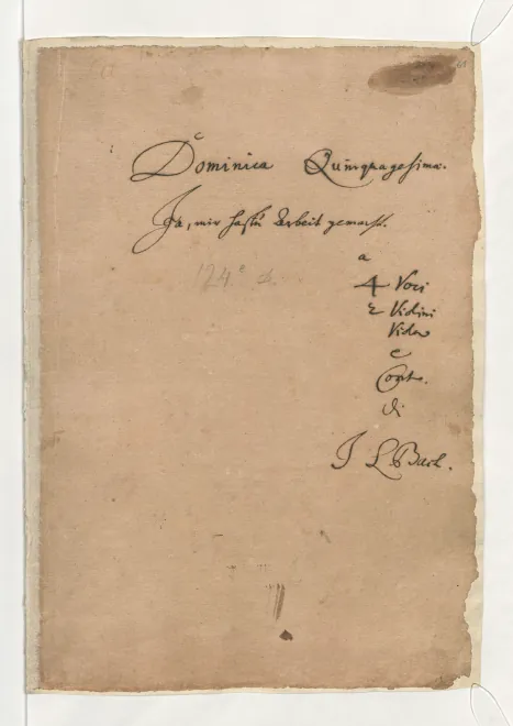 First page of Ja, mir hast du Arbeit gemacht