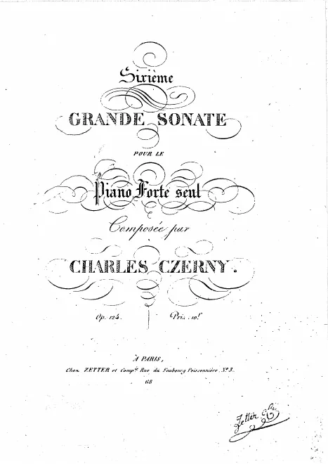 First page of Piano Sonata No.6