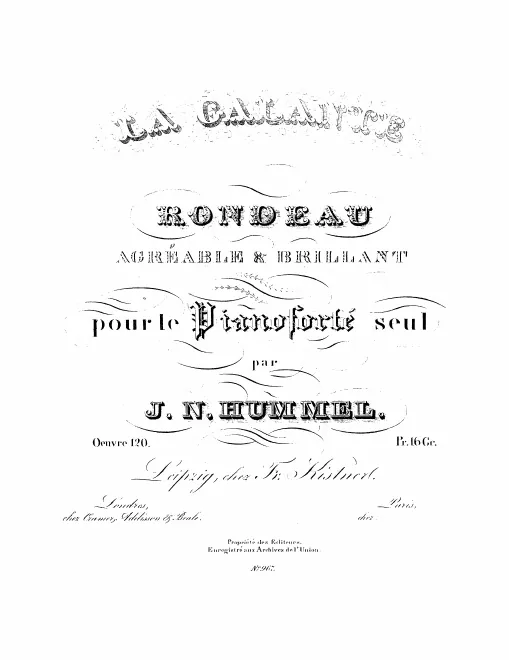 First page of La galante