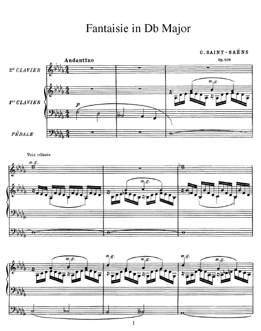 First page of Fantaisie