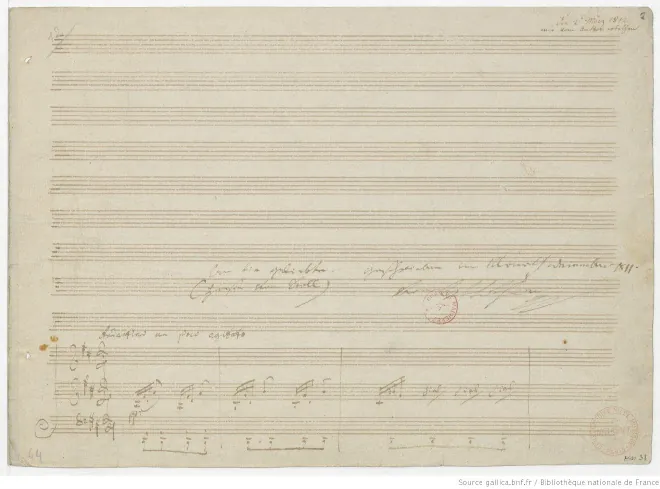 First page of An die Geliebte