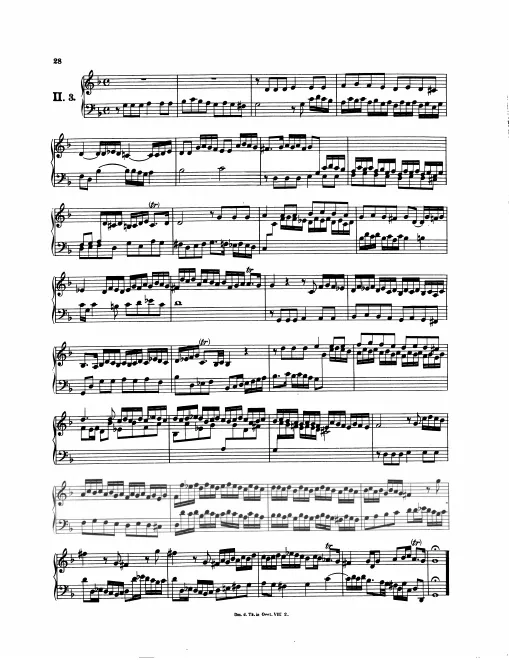 First page of Magnificat Fugue
