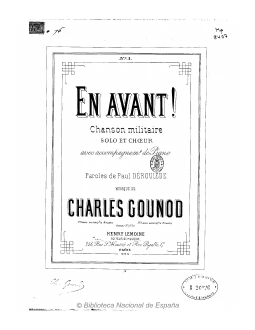 First page of En avant!