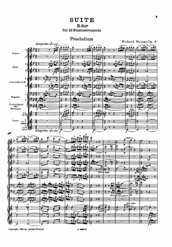 First page of Suite for Winds