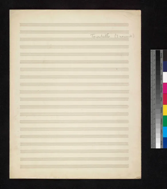 First page of Tarentelle