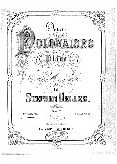 First page of 2 Polonaises, Op.132