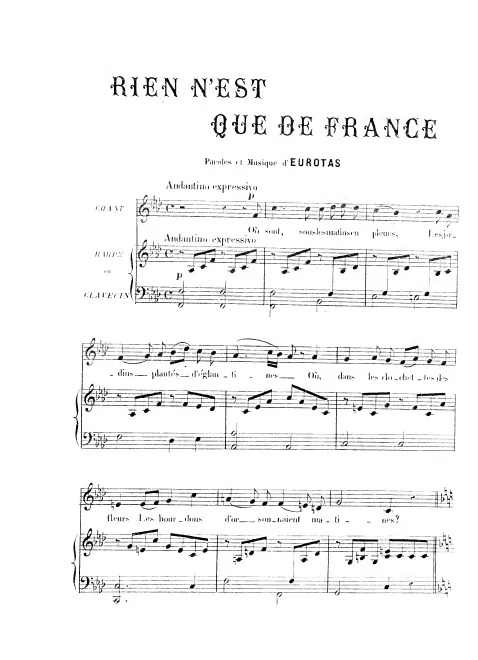 First page of Rien n'est que de France