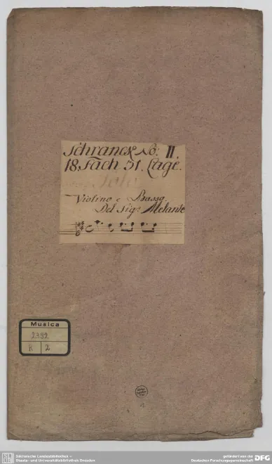 First page of Violin Sonata in A major TWV 41:A7