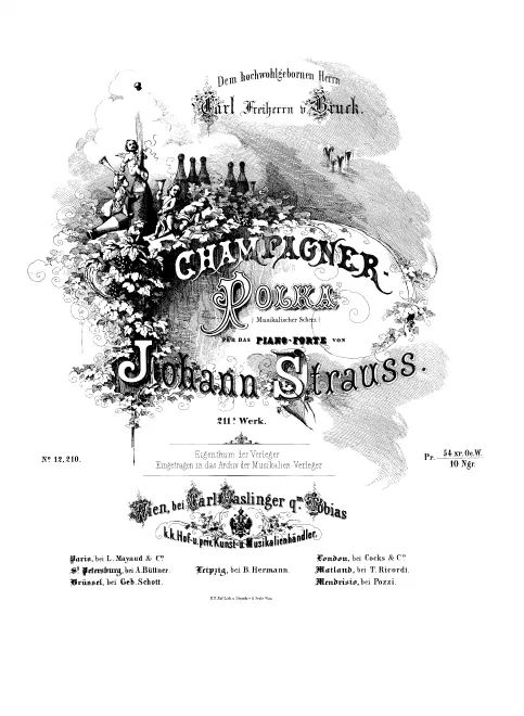 First page of Champagner-Polka