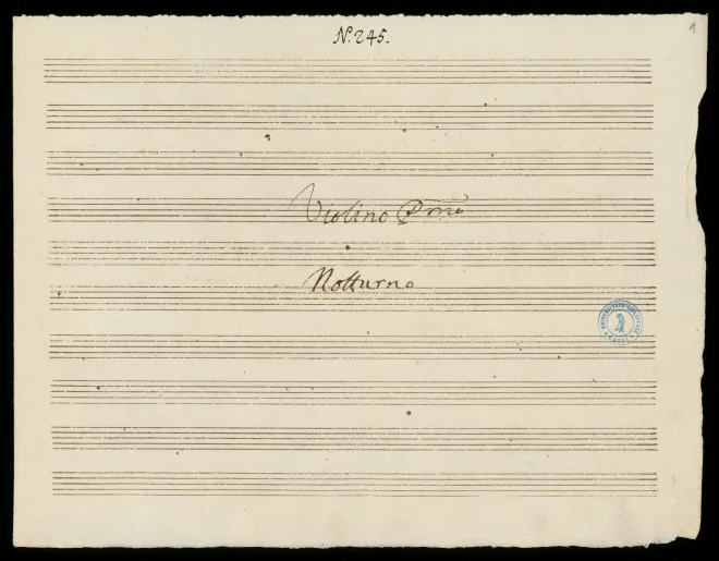 First page of Trio Sonata in C major