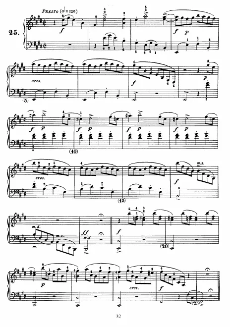 First page of Keyboard Sonata in E major