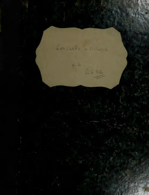 First page of Cello Concerto