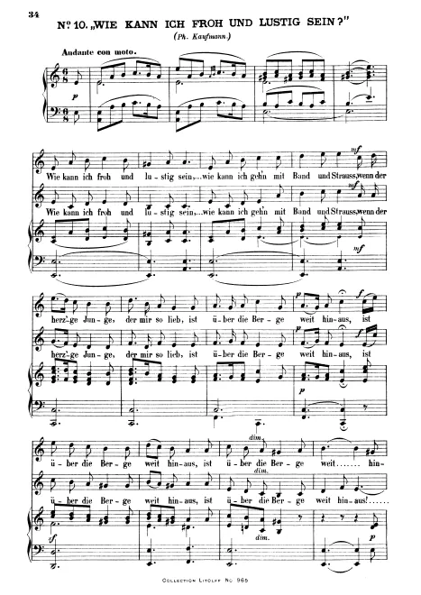 First page of 3 Folk Songs