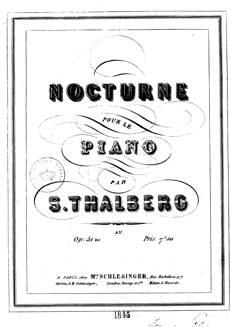 First page of Nocturne, Op.51bis