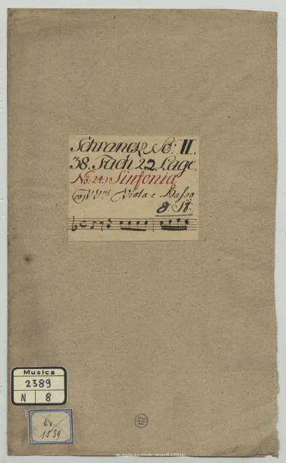 First page of L'incoronazione di Dario