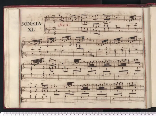 First page of Keyboard Sonata in C minor