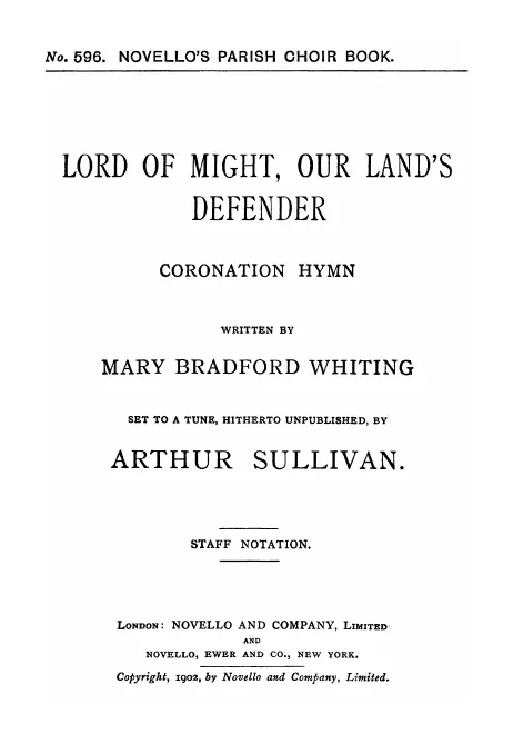 First page of Lord of Might, Our Land's Defender
