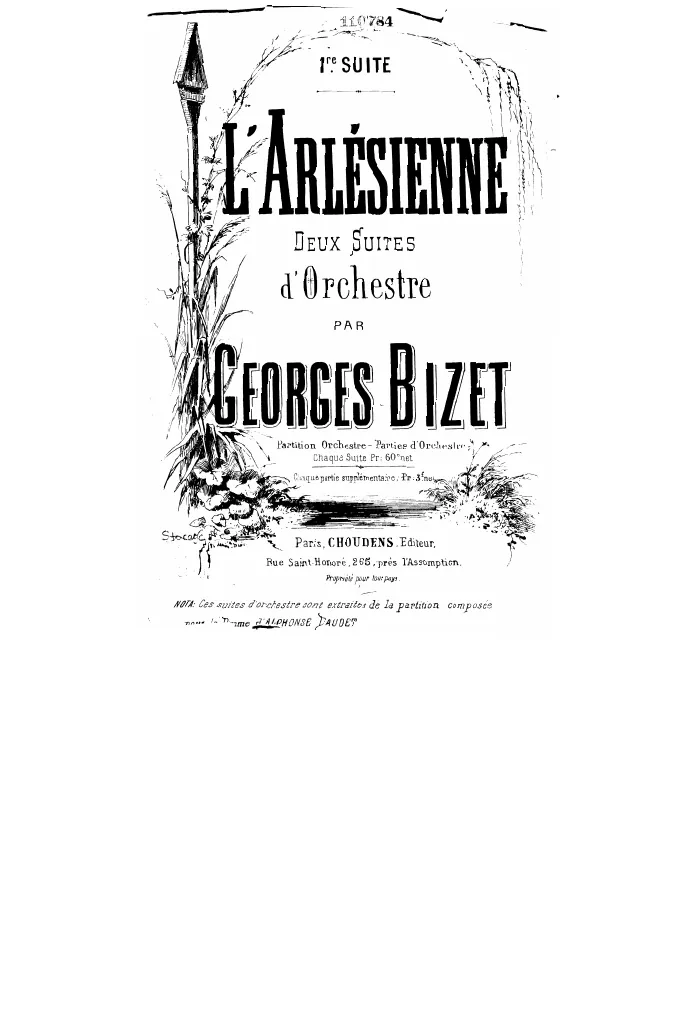 First page of L'Arlésienne Suite No.1