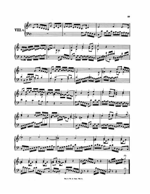 First page of Magnificat Fugue