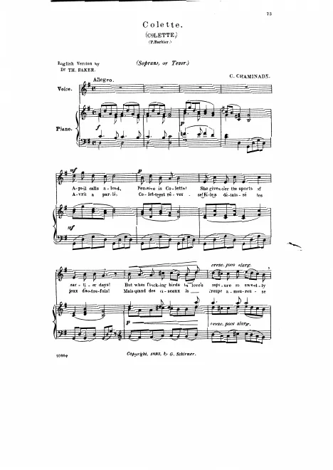 First page of Colette