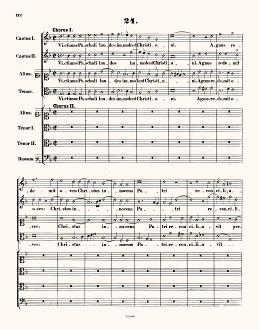 First page of Victimae Paschali laudes