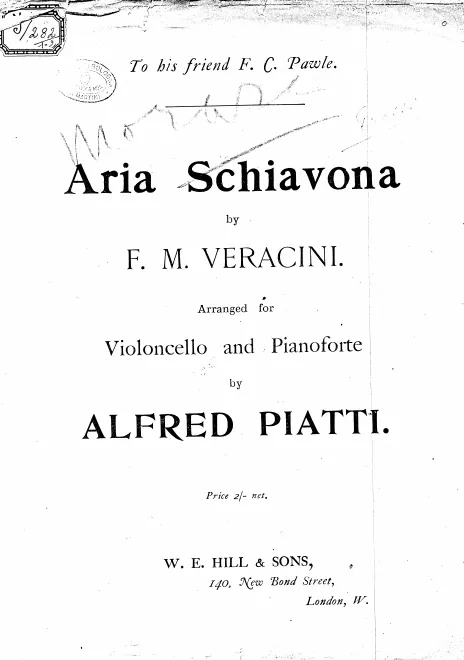 First page of Aria Schiavona