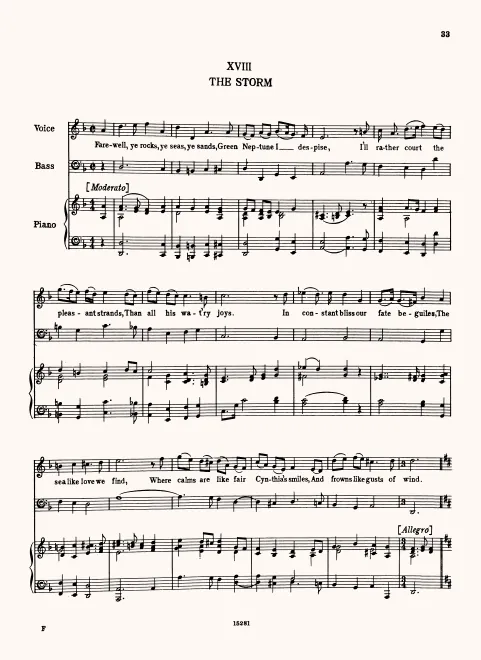 First page of Farewell, Ye Rocks