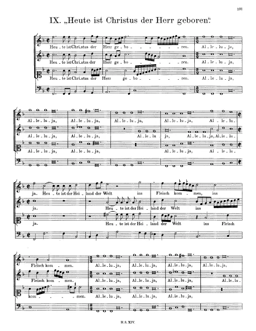 First page of Heute ist Christus der Herr geboren