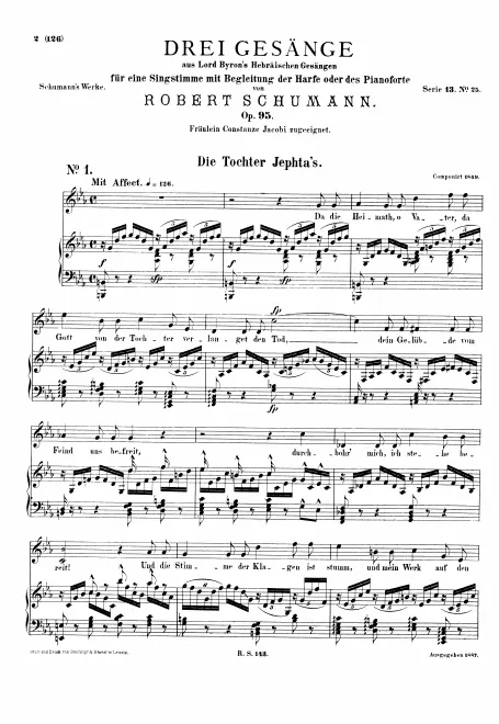 First page of 3 Gesänge