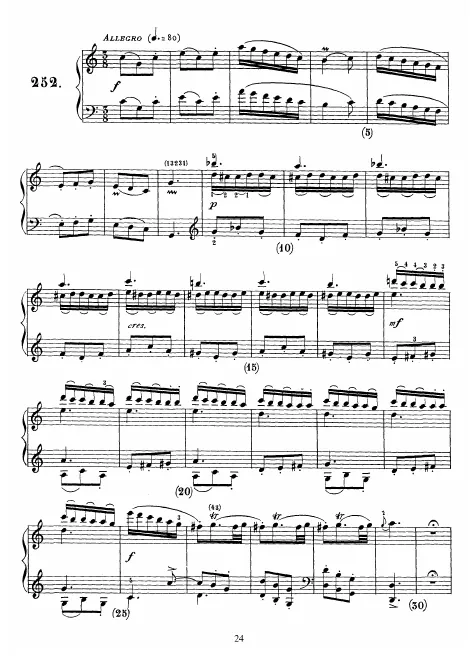 First page of Keyboard Sonata in C major