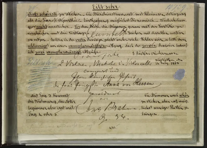 First page of Piano Quintet