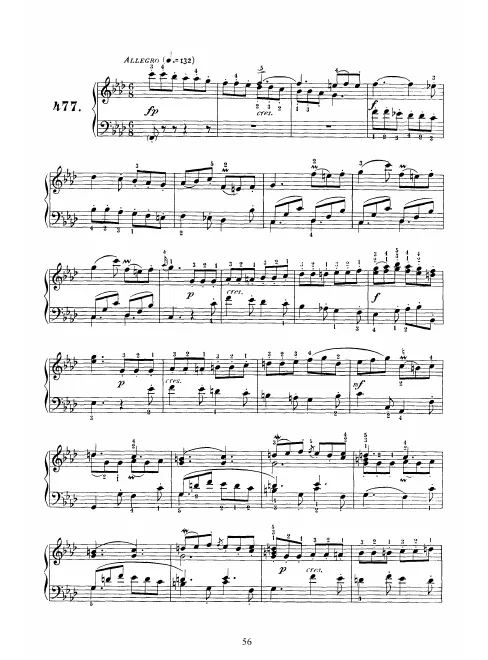 First page of Keyboard Sonata in F minor