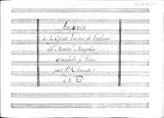 First page of Emma di Resburgo [Emma di Leicester]