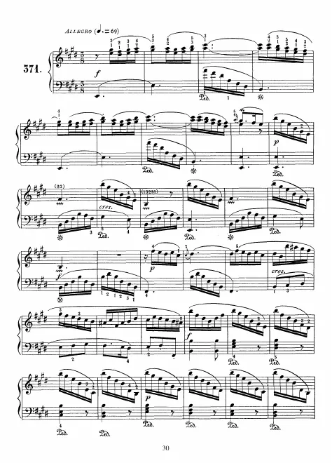 First page of Keyboard Sonata in E major