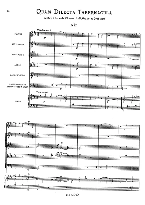 First page of Quam dilecta tabernacula