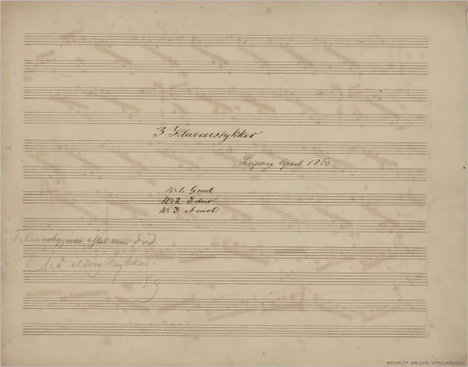 First page of 3 Piano Pieces