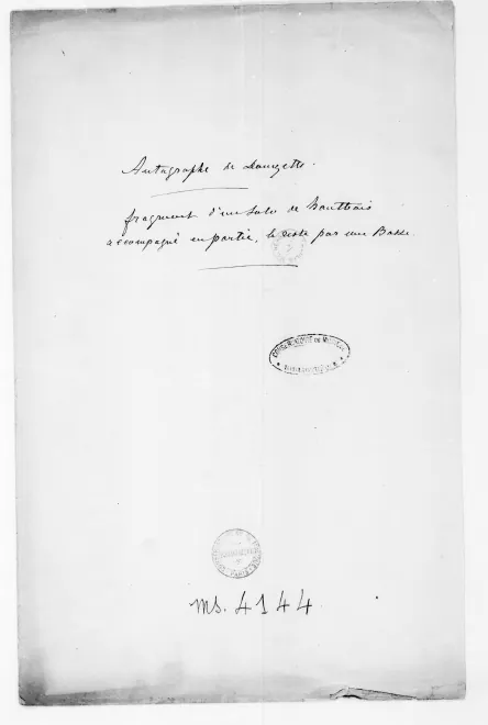First page of Clarinet Concertino