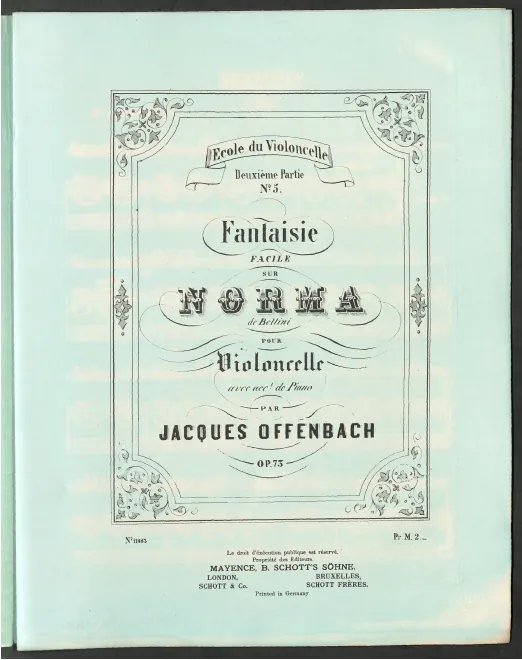 First page of Fantaisie sur Norma