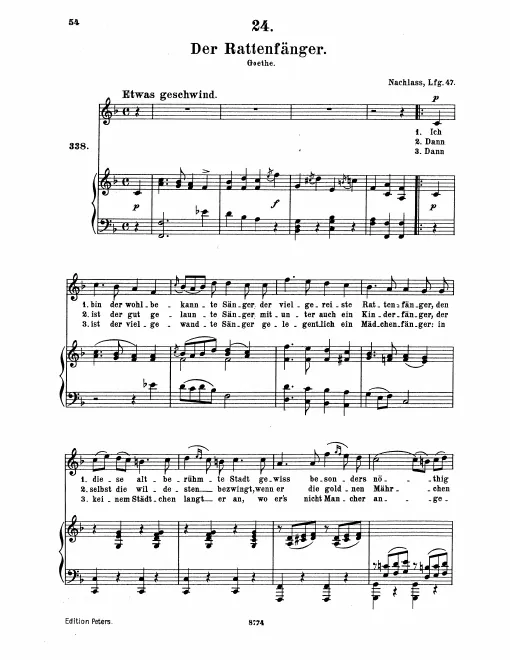 First page of Der Rattenfänger