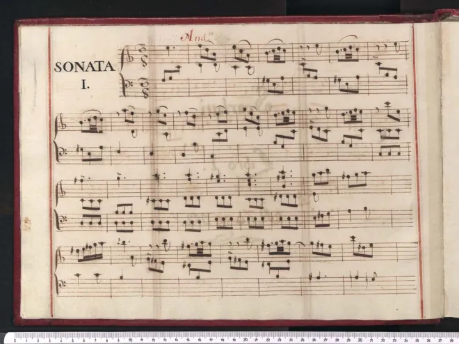 First page of Keyboard Sonata in A minor