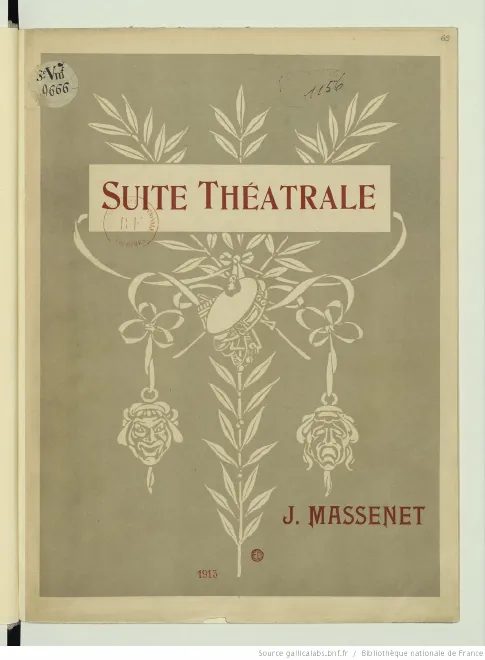 First page of Suite théâtrale