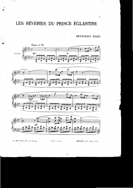 First page of Les rêveries du Prince Églantine