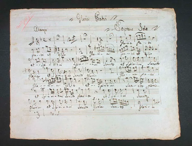 First page of Gloria Patri