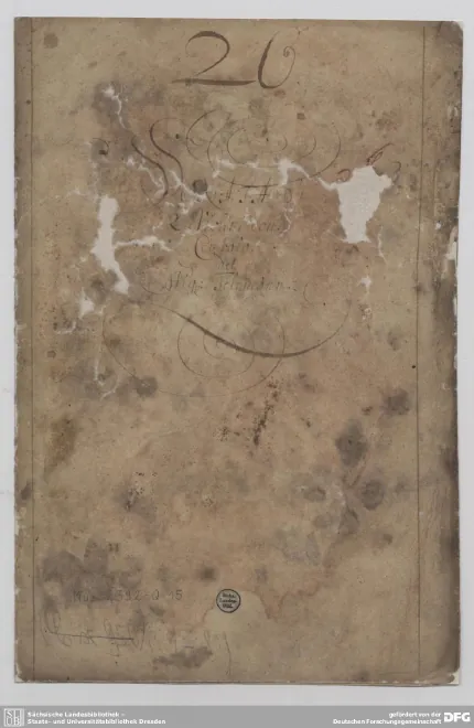 First page of Triosonata in D minor