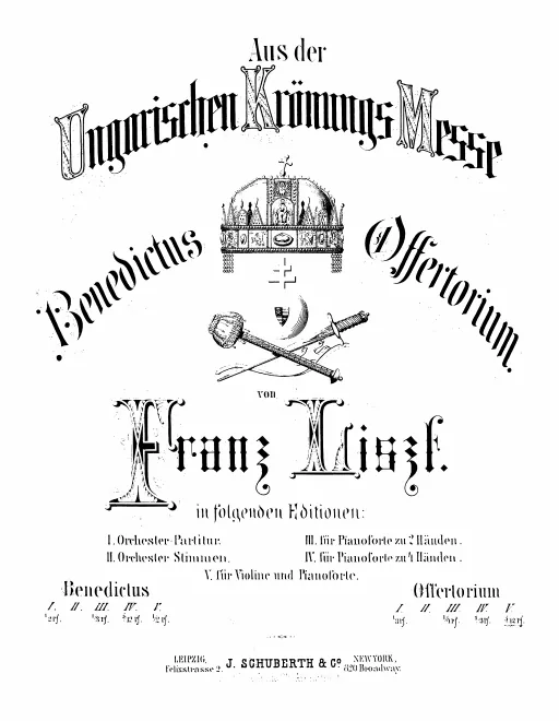 First page of Aus der Ungarischen Krönungsmesse