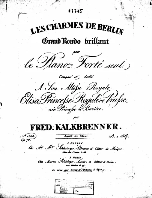 First page of Les Charmes de Berlin