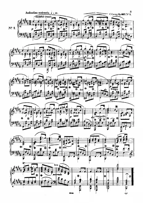 First page of Tableaux mélodiques